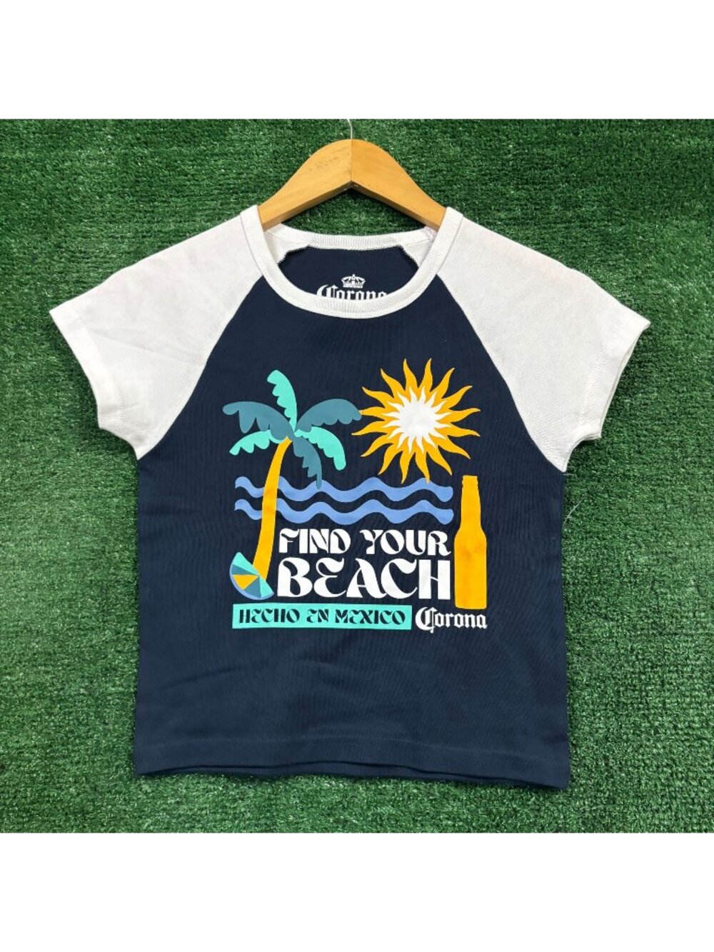 Corona Find Your Beach Crop Top Size Medium